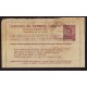 ARGENTINA 1939 ENTERO POSTAL EXPRESO URBANO $ 0.70 DE PROCERES Y RIQUEZAS 1 CON PERFORACION TIPO B CIRCULADO,VK N° 20 RARISIMO